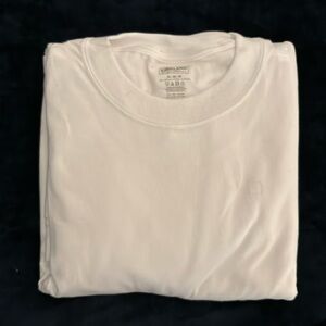 3 men’s white crewneck Kirkland T-shirts